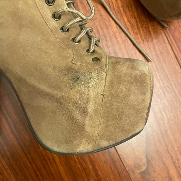 Jeffrey Campbells Lita Taupe High Heel Boots - Picture 9 of 9